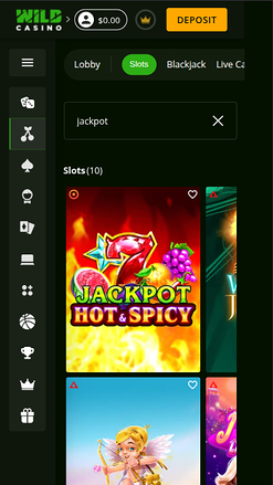 Wild Casino mobile screenshot 3