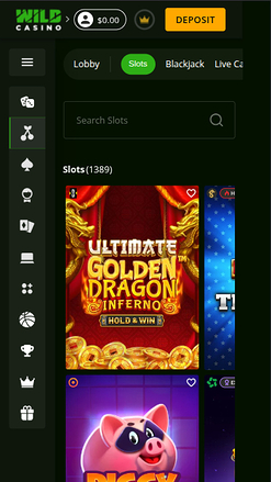 Wild Casino mobile screenshot 5